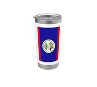 Bandiera del Belize Bicchiere termico in acciaio inox doppia parete
