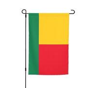 Bandiera del Benin Decorazione da Giardino Bandiera Durevole ed Elegante Design per tutte le Stagioni Adatto per Terrazze Balconi Prati