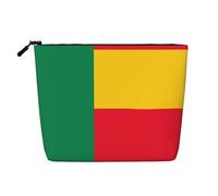 Bandiera del Benin Impermeabile Grande Capacità con Cerniera Viaggio di Lavoro Viaggio Casa Multifunzionale Makeup Bag Borsa di Immagazzinaggio Borsa Portamonete, Nero , Taglia unica