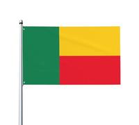 Bandiera del Benin Stampe Bandiere decorative per esterni 0,9 x 1,5 m leggere e belle adatte per cortili all'aperto e celebrazioni di festival.