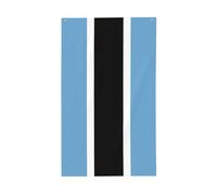 Bandiera del Botswana. Bandiera decorativa per esterni 0,9 x 1,5 m, striscione verticale in poliestere. Adatto per l'uso come decorazione esterna