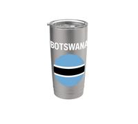 Bandiera del Botswana moderna Bicchiere termico in acciaio inox doppia parete