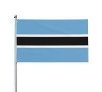 Bandiera del Botswana Stampe Bandiere decorative per esterni 0,9 x 1,5 m leggera e bella, adatta per cortili all'aperto e celebrazioni di festival.