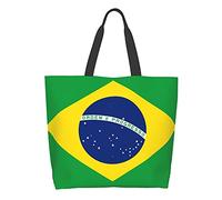 Bandiera Del Brasile Donna Borsa Tracolla Pieghevoli Borsa Da Spiaggia Riutilizzabile Borsa Tote Per Regalo Scuola Generi Alimentari