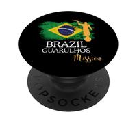 Bandiera del Brasile Guarulhos Mission Angel Moroni Brasile PopSockets PopGrip Adesivo