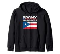 Bandiera del Bronx portoricano del Porto Rico New York Pride Boricua Felpa con Cappuccio