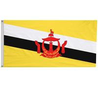 Bandiera del Brunei con occhielli - fatta a mano nel Regno Unito