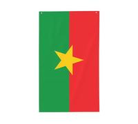 Bandiera del Burkina Faso. Bandiera decorativa per esterni 0,9 x 1,5 m, bandiera verticale in poliestere