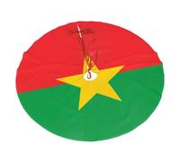 Bandiera del Burkina Faso - Gonna per albero di Natale, 122 cm, delicata sulla pelle e confortevole, accessori alla moda per le vacanze