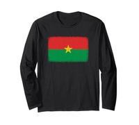 Bandiera del Burkina Faso grafica per uomo, donna, bambino Maglia a Manica