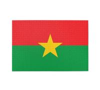 Bandiera del Burkina Faso puzzle orizzontale in legno 1000 pezzi Rilassare e migliorare le mani sulle abilità e la concentrazione