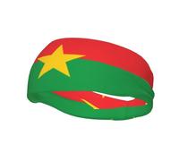 Bandiera del Burkina Faso Sport Moda Assorbe il Sudore Fascia per la Corsa Fitness Elastica Traspirante Per Tutte Le Stagioni Uso