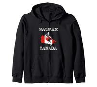 Bandiera del Canada Distressed Halifax Pride Felpa con Cappuccio