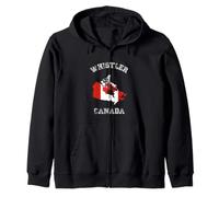 Bandiera del Canada Distressed Whistler Pride Felpa con Cappuccio