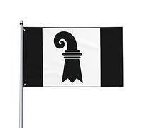Bandiera del Cantone di Basilea 3x5ft Patio Garden Flag Decorazione per interni Bandiera stampata su un lato