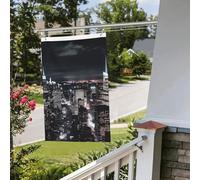 Bandiera del cielo notturno di New York, 6 x 0,9 m, per esterni e interni, primavera, estate, autunno, inverno, bandiere da giardino con occhiello verticale su entrambi i lati, bandiere per