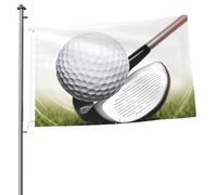 Bandiera del club da golf, 2 x 3 m, stampa su entrambi i lati, bandiere da giardino, bandiera da cortile per esterni, bandiere per vacanze, banner regalo con occhielli sfondo fotografico per interni