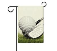 Bandiera del club da golf, 30,5 x 45,7 cm, in poliestere, a doppia faccia, bandiere da giardino, benvenuto, bandiere, decorazione per esterni, per cortile, portico, prato