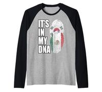 Bandiera del Dna del Messico E della Corea del Sud Maglia con Maniche Raglan