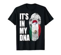 Bandiera del Dna del Messico E della Corea del Sud Maglietta