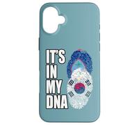 Bandiera del DNA del patrimonio del Guam e della Corea del Custodia per iPhone 16 Plus