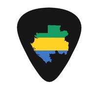Bandiera del Gabon Mappa Chitarra Plettri Plettri Per Chitarra Basso 12 Pacco