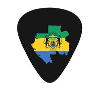 Bandiera del Gabon Mappa Chitarra Plettri Plettri Per Chitarra Basso 12 Pacco