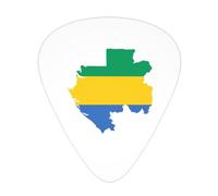 Bandiera del Gabon Mappa Chitarra Plettri Plettri Per Chitarra Basso 12 Pacco