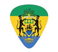 Bandiera del Gabon Plettri per chitarra Plettri per chitarra basso 12 pezzi
