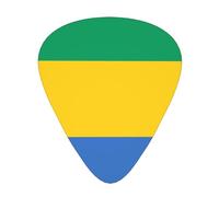 Bandiera del Gabon Plettri per chitarra Plettri per chitarra basso 12 pezzi