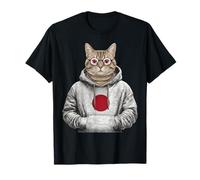 Bandiera del Giappone Gatto Giapponese Maglietta