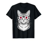 Bandiera del Giappone Gatto Giapponese Maglietta