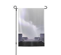 Bandiera del giardino primaverile dell'architettura fauvista - Bandiere vivaci da cortile per esterni, decorazione perfetta per esterni primaverili e decorazioni per cortile pasquale
