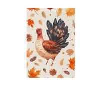 Bandiera del Giardino, Ringraziamento Acquerello Turchia Lettere Pattern, Banner Stampa su entrambi i lati Cortile Prato Decorazione Piccola Stagione 30,5 x 45,7 cm