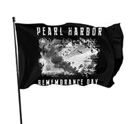 Bandiera del Giorno della Memoria di Pearl Harbor 3x5 piedi con due occhielli in ottone, doppia cucitura, colori vivaci anti-scolorimento
