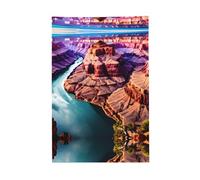 Bandiera del Grand Canyon da 0,8 x 0,9 m con asta, resistente e durevole, per interni ed esterni (palo non incluso)