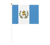 Bandiera del Guatemala a doppia faccia palmare - 14 x 20,8 cm - feste, eventi sportivi tifo oggetti di scena