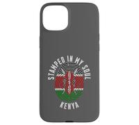 Bandiera del Kenya con timbro «My Soul», motivo: Kenyan Pride Custodia per iPhone 15 Plus