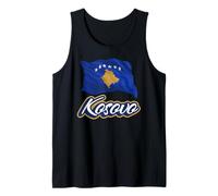 Bandiera del Kosovo Patriottica Uomini Donne Bambini Canotta