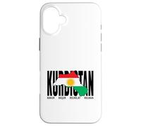 Bandiera del Kurdistan Newroz, Azadîa Curdi Il suo Biji Kurdistan Custodia per iPhone 16 Plus