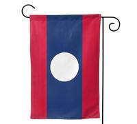 Bandiera del Laos Stampa Giardino Bandiera Doppio Lato Verticale Benvenuto Yard Bandiera Banner 28x40 Pollici Decorazione Esterna