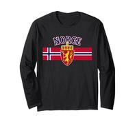 Bandiera del Leone Norge Norvegia Maglia a Manica