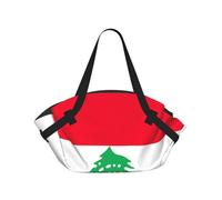 Bandiera Del Libano Stampa Pieghevole Campeggio Bag Duffle Bag Borsa Da Viaggio Impermeabile Materasso Da Campeggio Per Parco Esterno Spiaggia