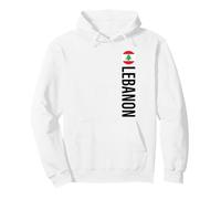 Bandiera del Libano Verticale Felpa con Cappuccio