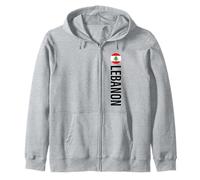 Bandiera del Libano Verticale Felpa con Cappuccio