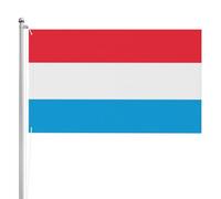 Bandiera del Lussemburgo bandiera a doppia faccia 0,9 x 1,5 m. Bandiera da giardino in poliestere pesante a triplo strato su entrambi i lati, 0,9 x 1,5 m, bandiera da giardino in poliestere.