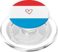 Bandiera del Lussemburgo Cuore Lussemburgo Orgoglioso Patrimonio Nazionale PopSockets PopGrip per MagSafe