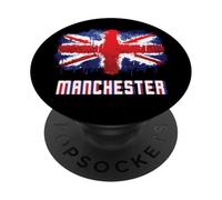 Bandiera del Manchester Grunge Union Jack PopSockets PopGrip Adesivo