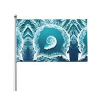 Bandiera del mare dell'amore. Bandiera da giardino per esterni, 0,9 x 1,5 m, in poliestere con stampa vivida, facile da appendere per patio, feste, campeggio