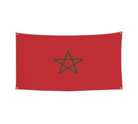 Bandiera del Marocco, bandiere per feste, decorazione per interni ed esterni, durevole e resistente ai raggi UV, perfetta per compleanni, Halloween e molto altro ancora